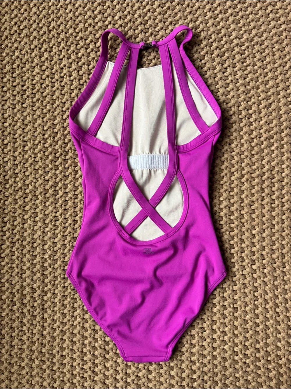 Jo + Jax Girls High Neck Leotard in Purple Fushia Size Youth Extra Large YXL 13